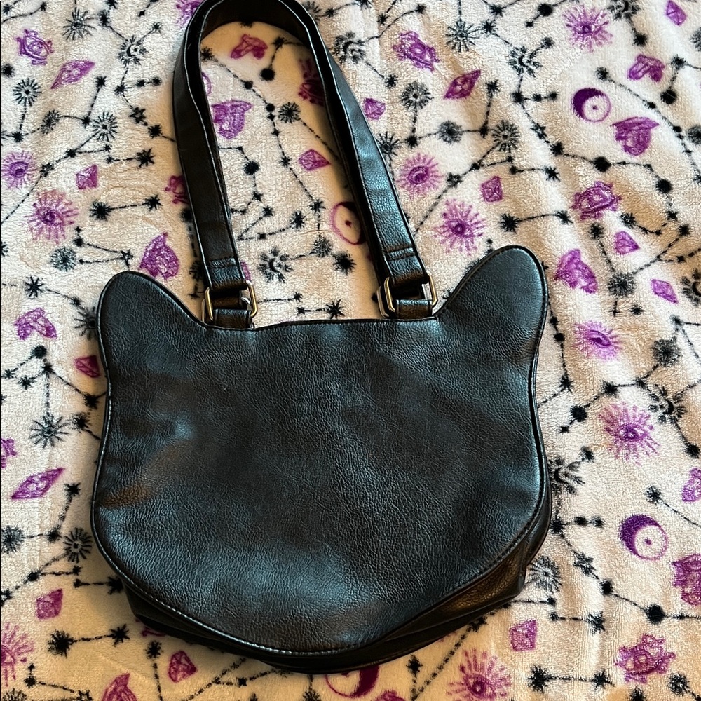 Target Black 🐈‍⬛ KITTY Cat Face EYELASHES Bag - Picture 6 of 13